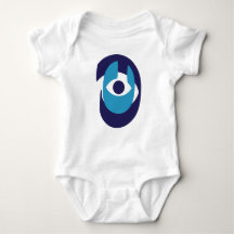 Niedlich Evil Eye Baby Bodysuit - Modern Nazar Amu