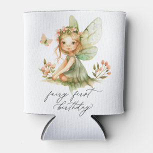 Niedlich Fairy First Geburtstag Dosenkühler
