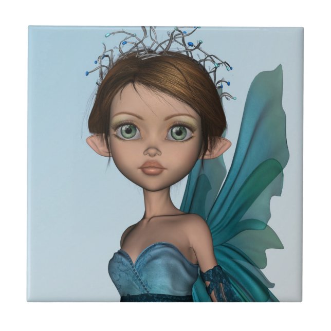 Niedlich Fairy Fliese (Vorderseite)