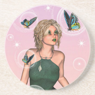 Niedlich Fairy Getränkeuntersetzer