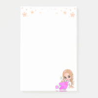 Niedlich Fairy in Rosa auf Weiß