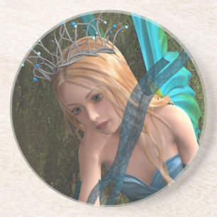 Niedlich Fairy Sandstein Untersetzer