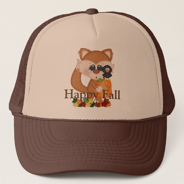 Niedlich Fall Trucker Hat Truckerkappe (Vorderseite)