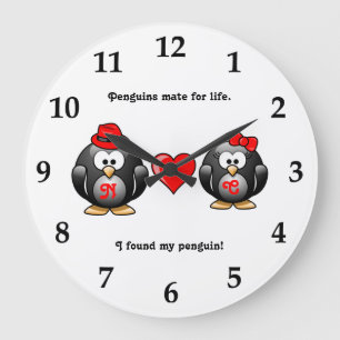 Niedlich fand ich meinen Penguin-Kameraden für Große Wanduhr