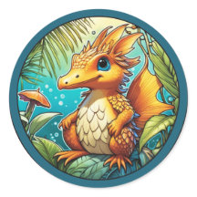 Niedlich Fantasy Dinosaurier