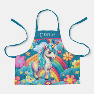 Niedlich Fantasy Unicorn gibt Mädchen einen Namen Schürze