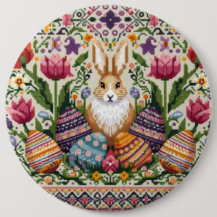 Niedlich/farbenfroh Frühjahr/Ostermesse Button