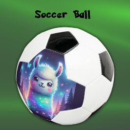 Niedlich farbenfroh Llama Holographic | Fußball