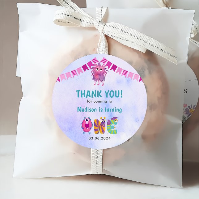 Niedlich farbenfrohe Geburtstagsparty Geschenkanhänger (Von Creator hochgeladen)