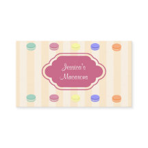 Niedlich-farbige Macarons-Bäckerei-Visitenkarte