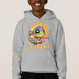 Niedlich-farbiges Gecko-Schuljahr Name Gecko-riffi Hoodie