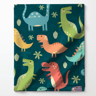 Niedlich-farbiges Tyrannosaurus Rex Dinosaurier-Mu Stoff