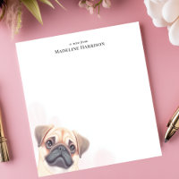 Niedlich Fawn Mops Hund Lover's Personalisiert