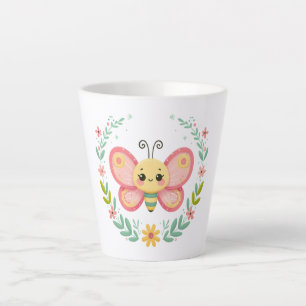 Niedlich, Feder/Schmetterling Milchtasse