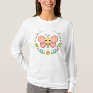 Niedlich, Feder/Schmetterling T-Shirt