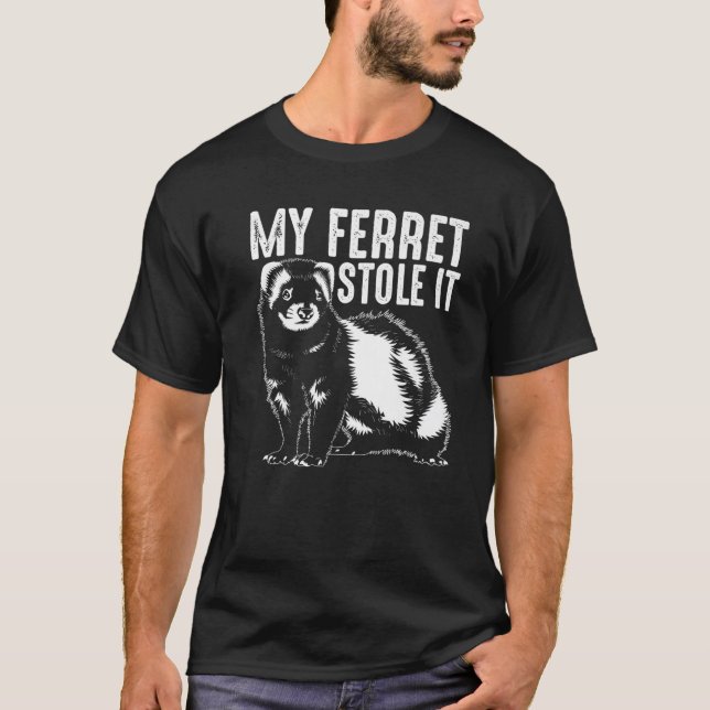 Niedlich Ferret Animal Lover Geschenk | Funny Lieb T-Shirt (Vorderseite)