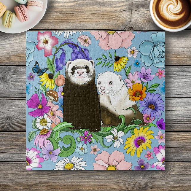 Niedlich Ferrets Floral (Von Creator hochgeladen)