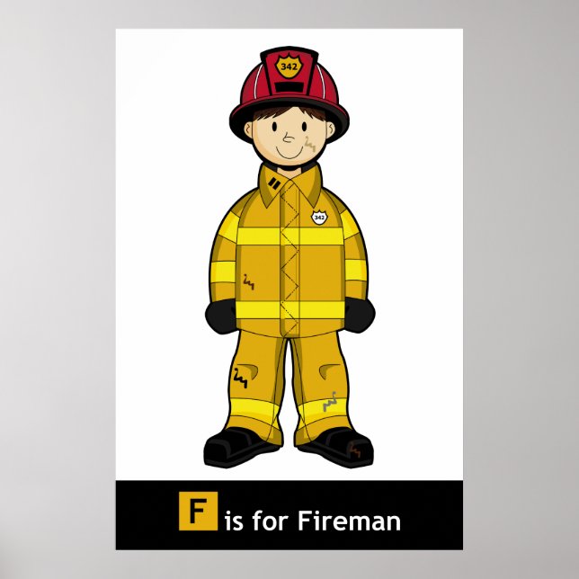 Niedlich Fireman Poster (Vorne)