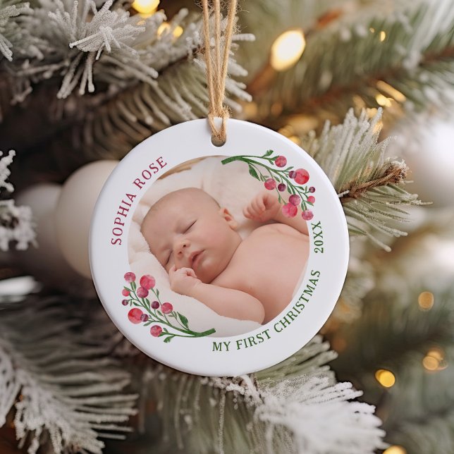 Niedlich First Christmas New Baby Keramik Ornament (Von Creator hochgeladen)