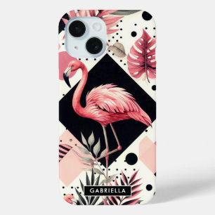 Niedlich Flamingo Geometric Case-Mate iPhone Hülle