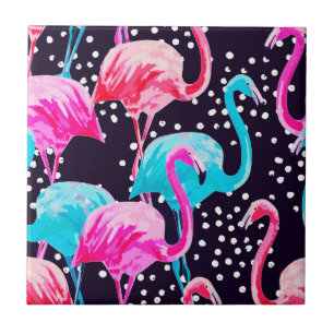Niedlich Flamingo Muster Fliese