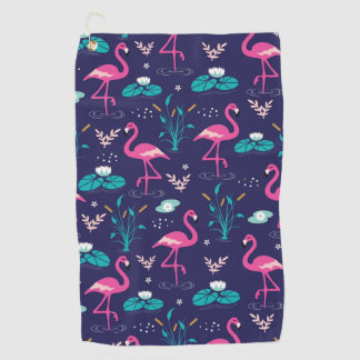 Niedlich Flamingo Nahtloses Muster Golfhandtuch