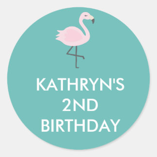 Niedlich Flamingo Pastel Personalisiert Sticker