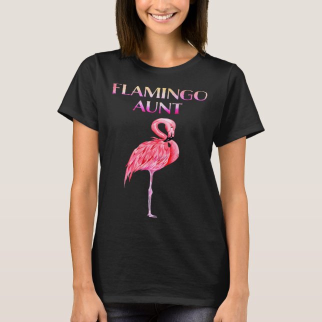 Niedlich Flamingo Tante Phantastisch Weihnachten T-Shirt (Vorderseite)