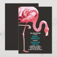 Niedlich Flamingo Tropical Baby Dusche