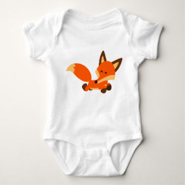 Niedlich Fleet Cartoon Fox Baby Bodysuit Strampler