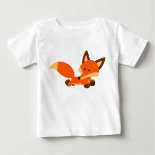 Niedlich Fleet Cartoon Fox Baby T - Shirt