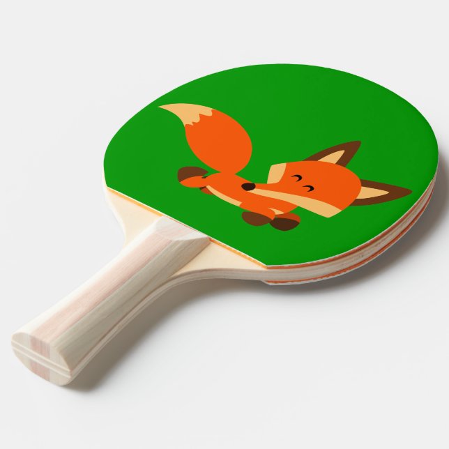 Niedlich Fleet Cartoon Fox Ping Pong Paddel Tischtennis Schläger (Vorderseite)