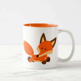 Niedlich Fleet Cartoon Fox Tasse