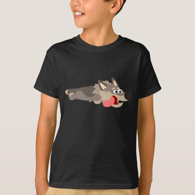 Niedlich Fleet Cartoon Wolf Children T - Shirt (Vorderseite)