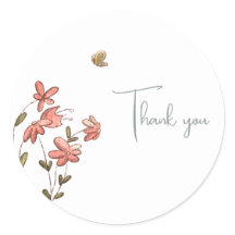 Niedlich Floral Butterfly Vielen Dank