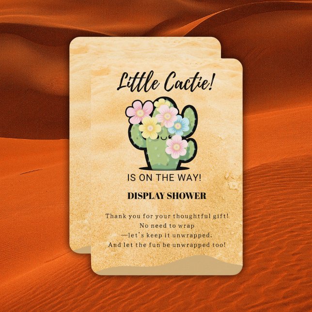 Niedlich Floral Kleine Cuctie Kawaii Babydusche Begleitkarte (Von Creator hochgeladen)