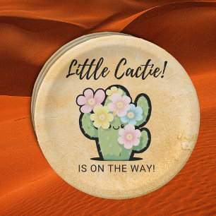 Niedlich Floral Kleine Cuctie Kawaii Babydusche Pappteller