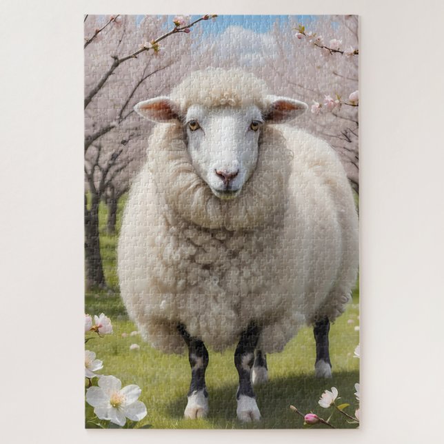 Niedlich Fluffy Sheep (Vertikal)