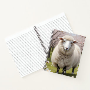 Niedlich Fluffy Sheep Notizbuch