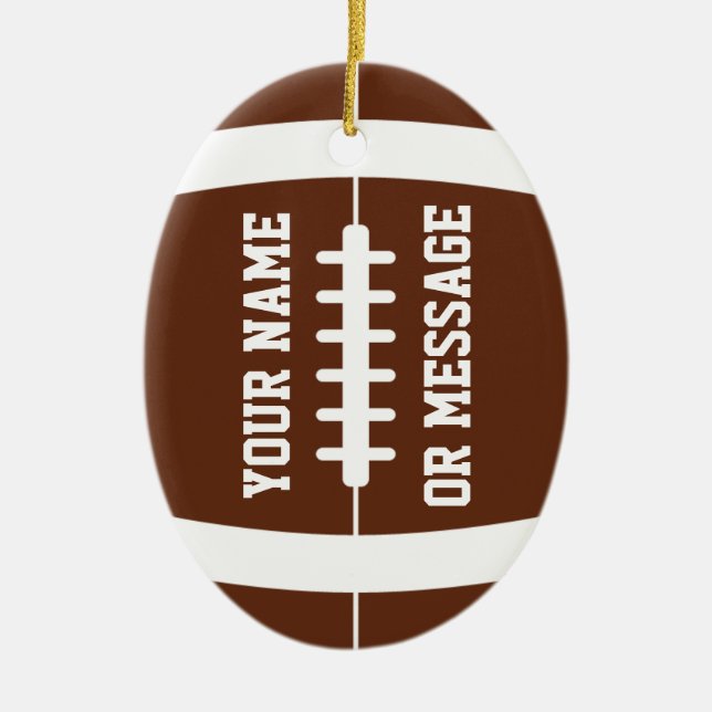 Niedlich Football Personalisiert Ornament (Vorne)