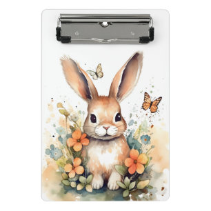 Niedlich Forest baby bunny Pints Kinderzimmer Art Mini Klemmbrett