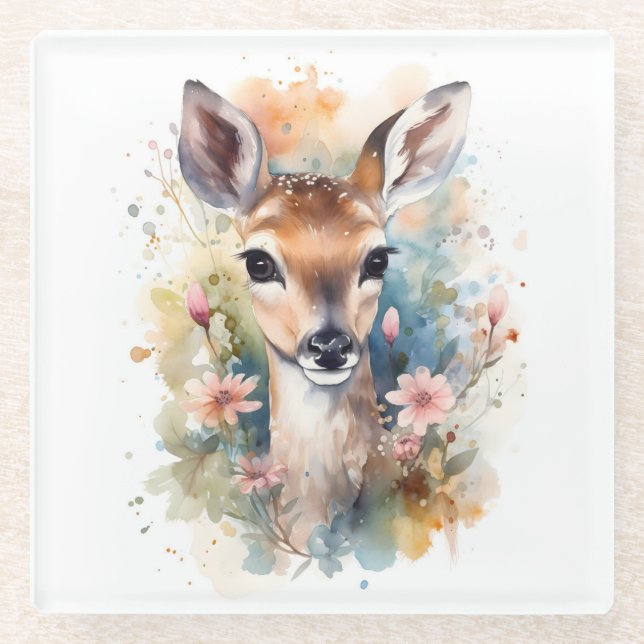 Niedlich Forest Baby Sehr geehrte Pints Kinderzimm Glasuntersetzer (Vorderseite)