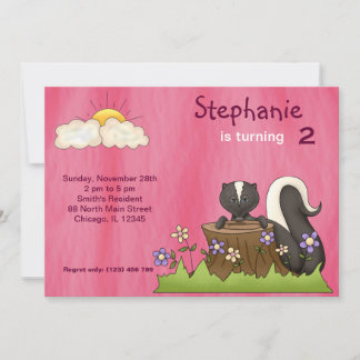 Niedlich Forrest Critters Geburtstag Einladung