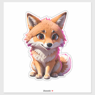 Niedlich Fox Aufkleber