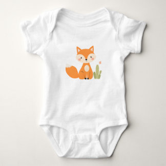 Niedlich Fox Baby Jersey Bodysuit Baby Strampler