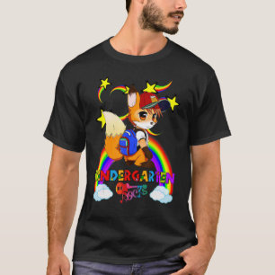 Niedlich Fox Backpack Baseball Cap Rainbow KINDERG T-Shirt