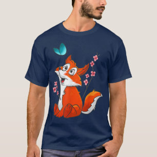 Niedlich Fox & Blume Graphics Japanisches Kirschbl T-Shirt