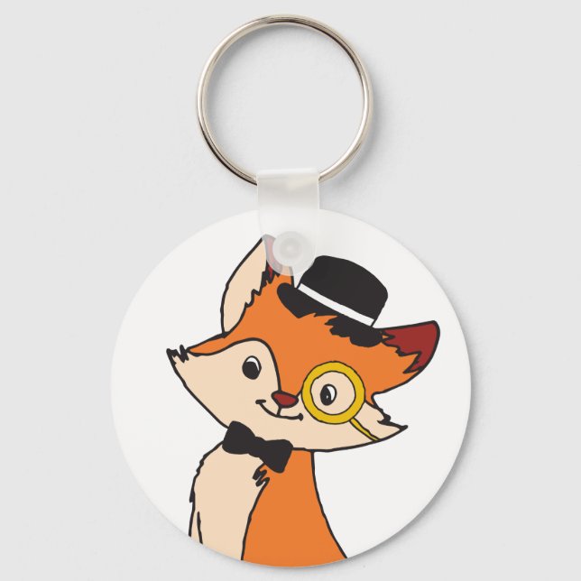 Niedlich Fox Clipart Oh For Fox Sake Epic Sarcasti Schlüsselanhänger (Vorderseite)