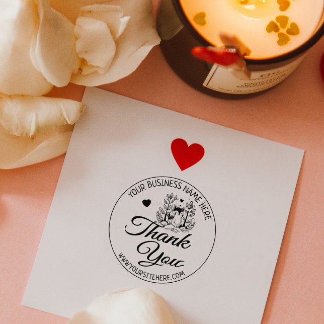 Niedlich Fox Custom Business Danke Rubber Briefmar Gummistempel (Von Creator hochgeladen)