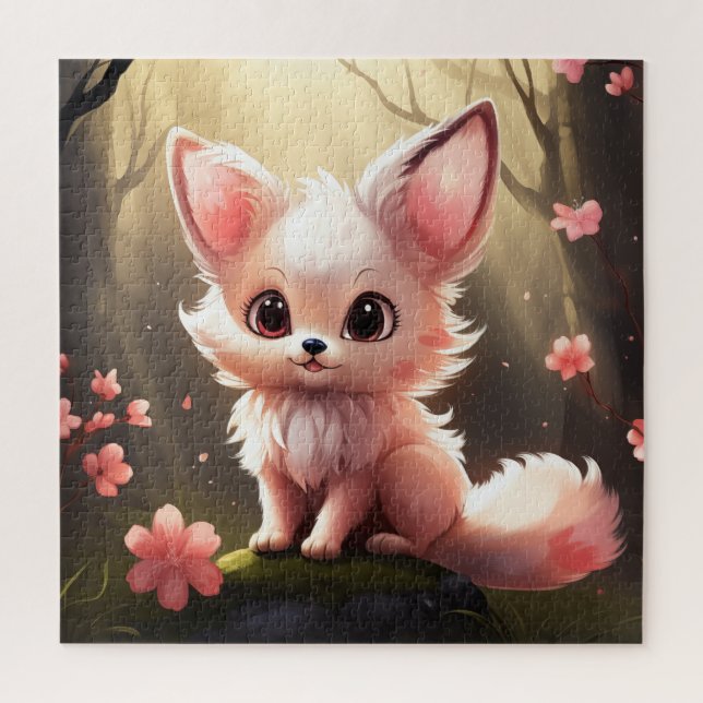 Niedlich Fox Fantasy Creature Puzzle (Vertikal)